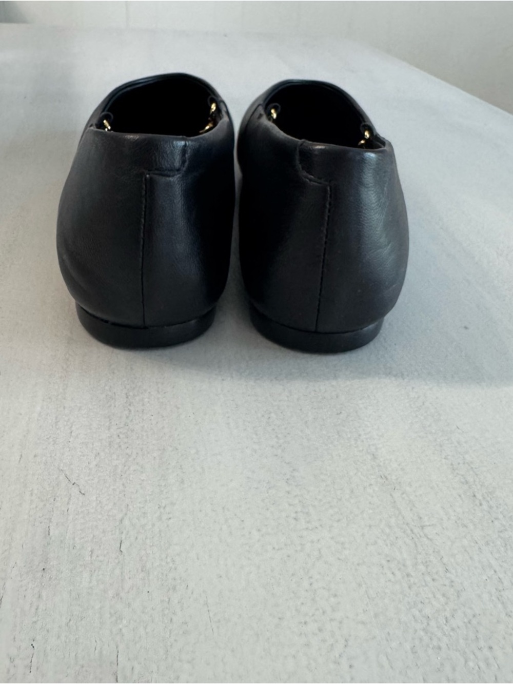 Madewell Womens Black Remy Mary Jane Leather Chain-Accent Ballet Flats Sz 9 NWOT - Picture 6 of 12